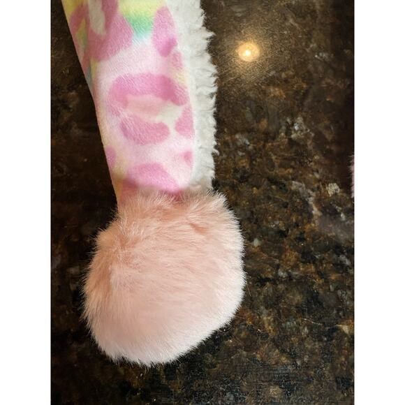 Squishmallows Michaela Hat Gloves Mitts Set Ears Pink Leopard Winter Cap NWT - Picture 9 of 12
